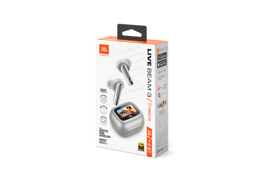Live Beam 3 - Silver - True wireless noise-cancelling closed-stick earbuds - Detailshot 15